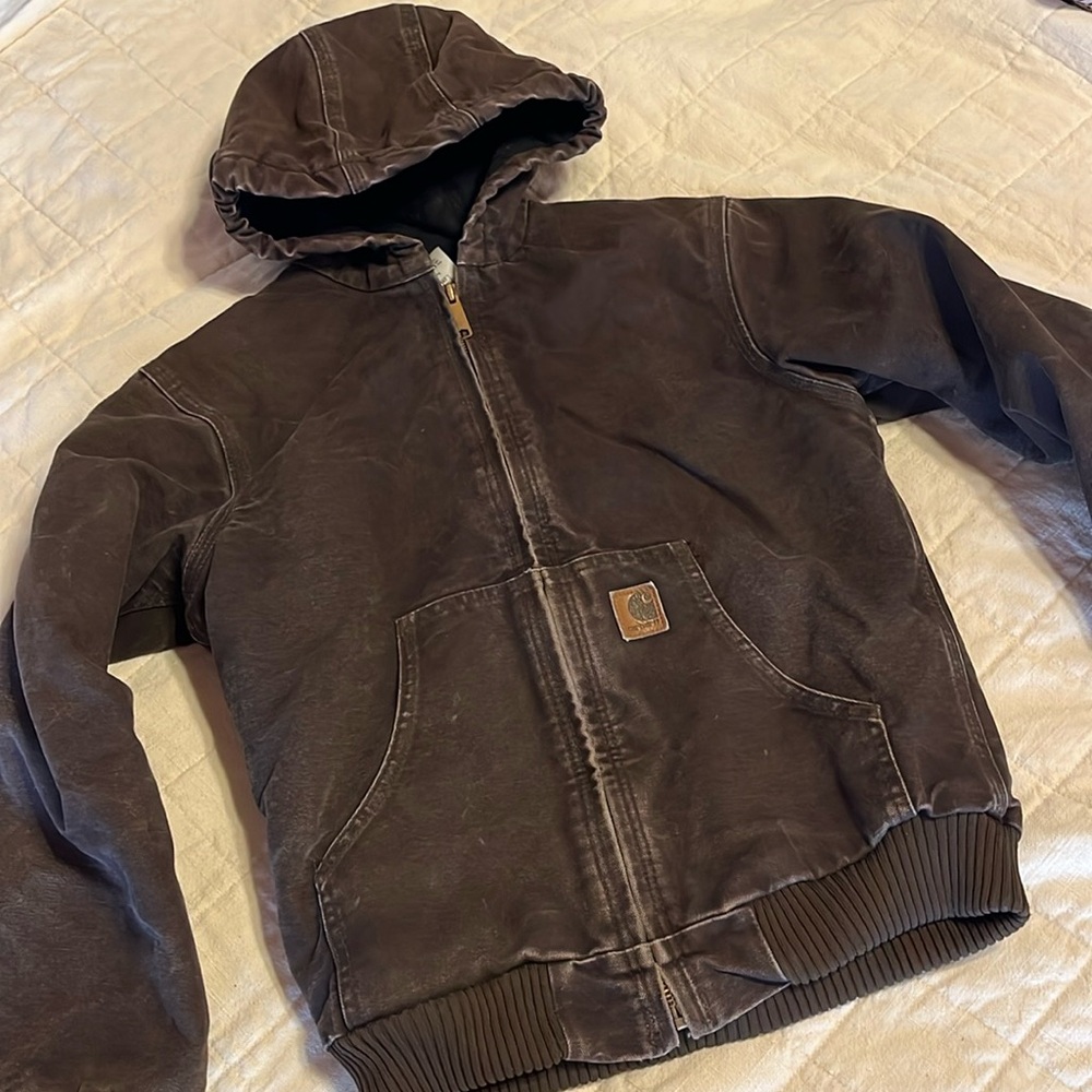 Carhartt flannel lined coat 10/12